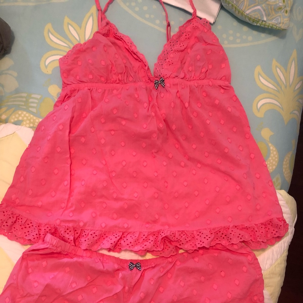 Victoria’s Secret pink cotton pj set